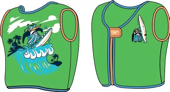 Gilet de natation pour garçon Learn to swim Character Printed Float Speedo Chima Azure Blue/Fluro Green - Taille 1-2 ans Acheter En Ligne