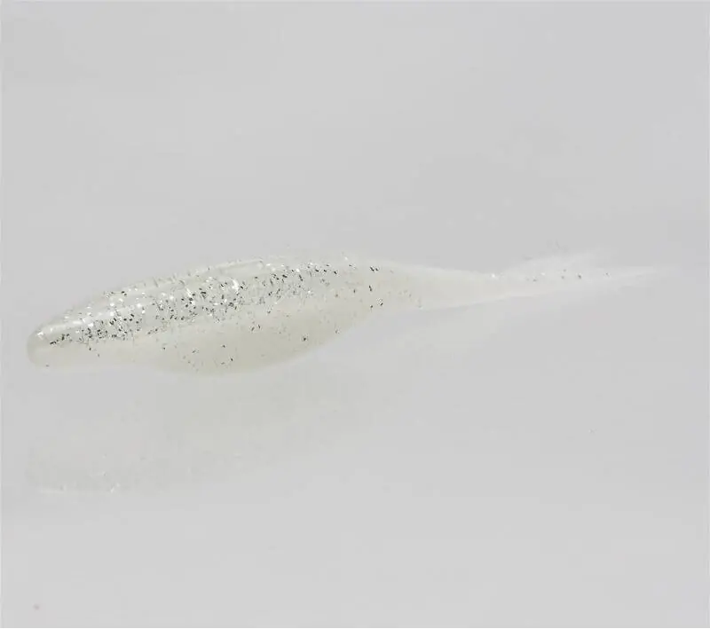 Soldes Leurre souple Zoom Super Flukes Jr 100 mm White Ice