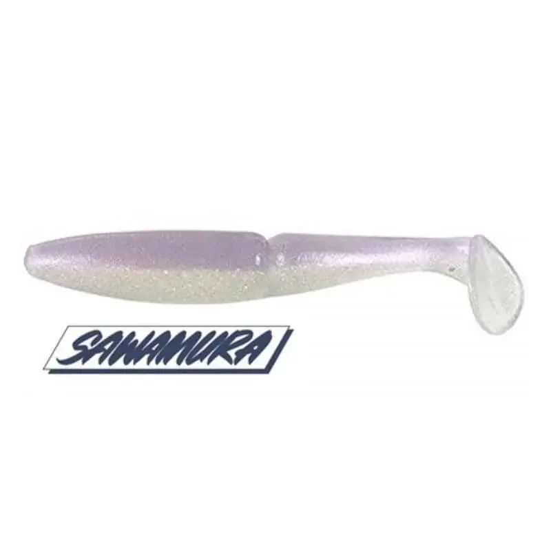 Leurre souple Sawamura One Up Shad 7 - 148 mm Purple Glow 137 Soldes