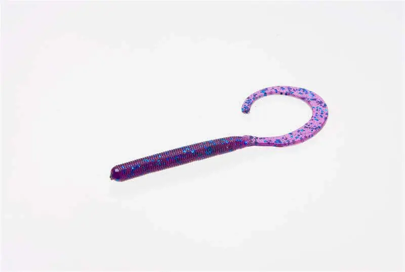 Bon Plan Leurre souple Zoom Curly Tail 100 mm Bleu électrique