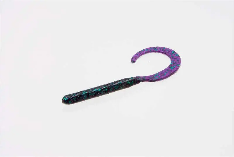 Leurre souple Zoom Curly Tail 100 mm Junebug Expédié Aujourd'hui