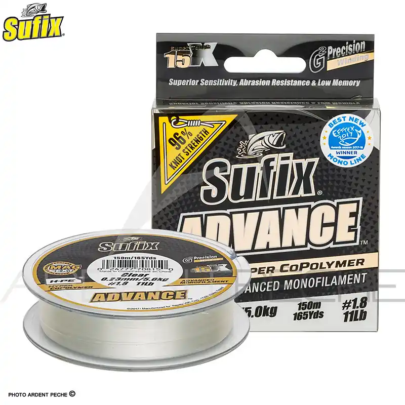 Fils nylon SUFIX Advance G2 clear 150m Offre Exclusive