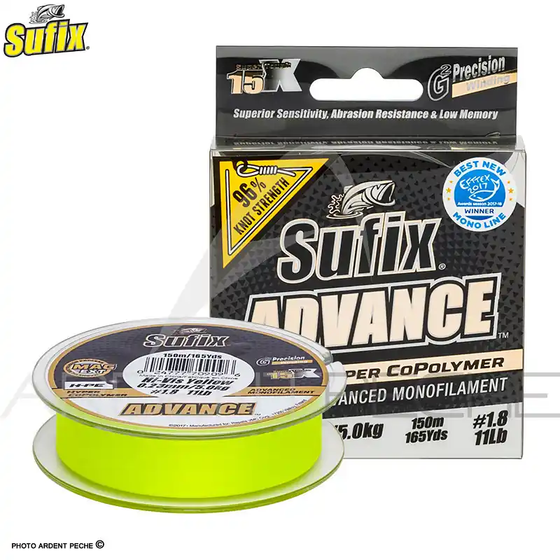 Offre Du Jour Fils nylon SUFIX Advance G2 yellow 150m