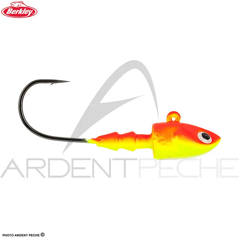 Paiement Sécurisé Tête plombée BERKLEY deep jig head orange fluo