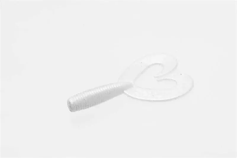 Promotion Saisonnière Leurre souple Zoom Gros Albert Twin 90 mm Perle blanche