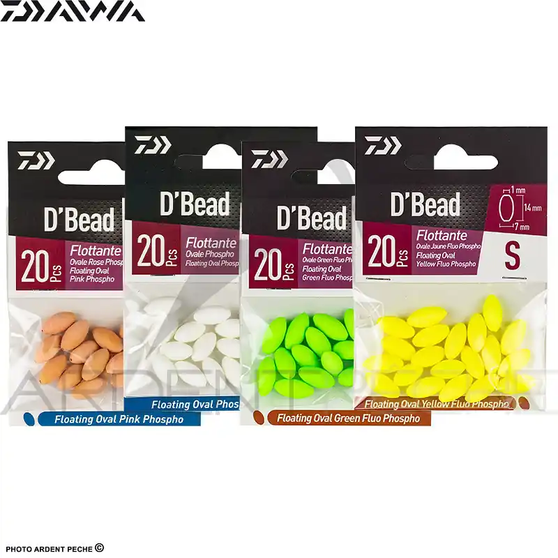 Perles DAIWA Flottantes ovales phospho Marque