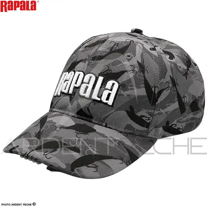 Nouvelle Collection Casquette RAPALA A LED Camou