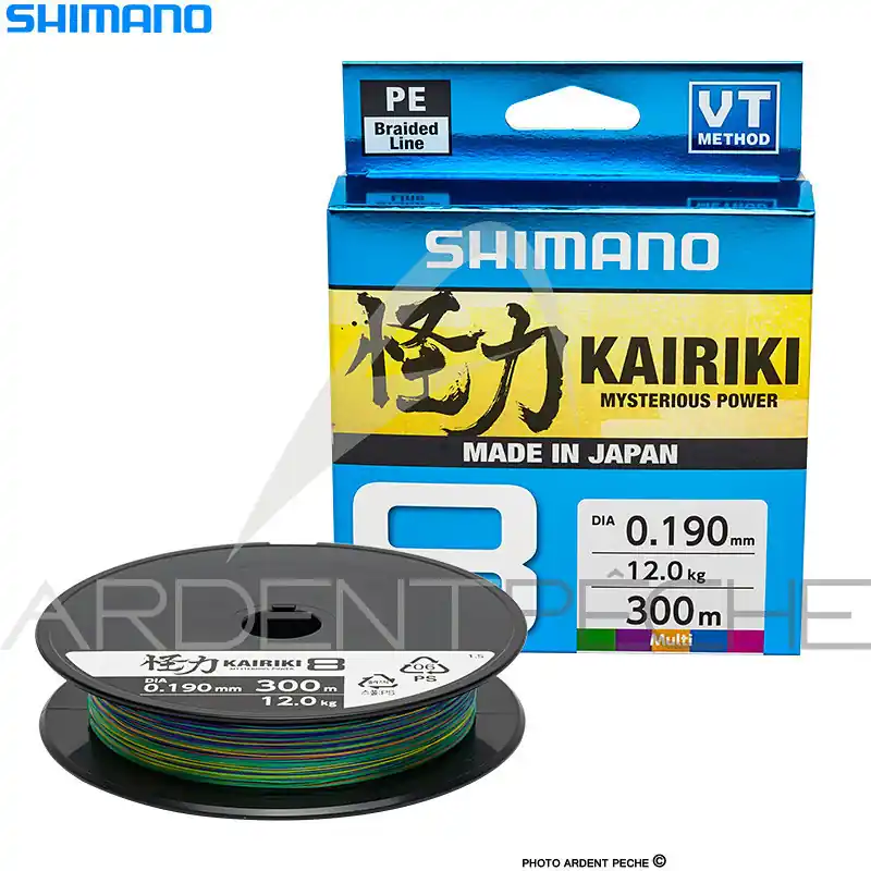 Tresse SHIMANO Kairiki SX8 Multicolore 300m Top Vente