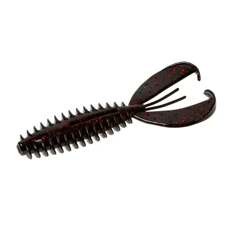 Leurre souple Zoom Z-Craw Jr Worm 90 mm Black Red Glitter Seulement Aujourd'hui