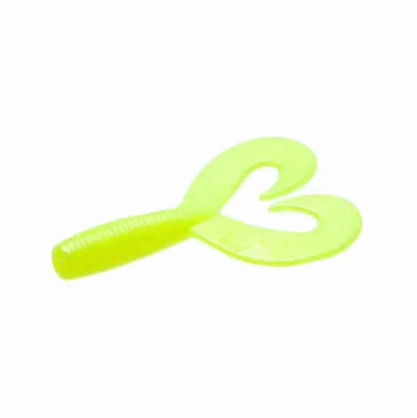 Leurre souple Zoom Gros Albert Twin 90 mm Chartreuse Pearl Promotion