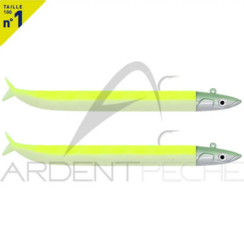 Commande En Gros Leurre souple FIIISH Crazy sand eel Double combo 100