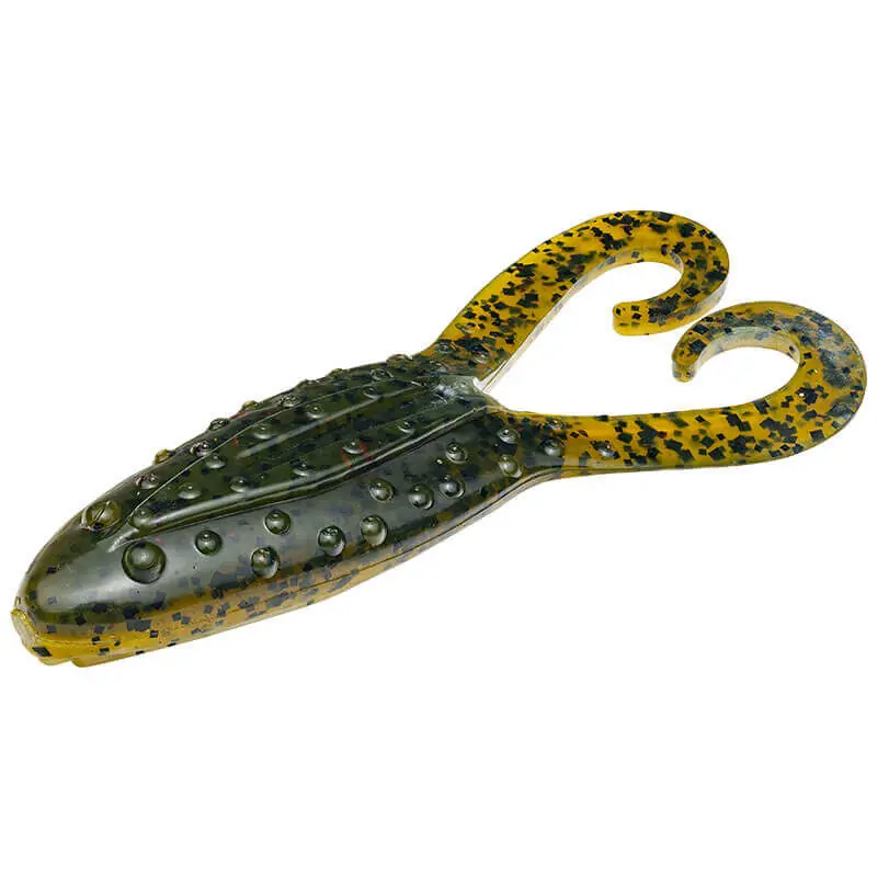 Leurre souple Grenouille Strike King 95 mm Vert citrouille ventre perlé Haute Qualité