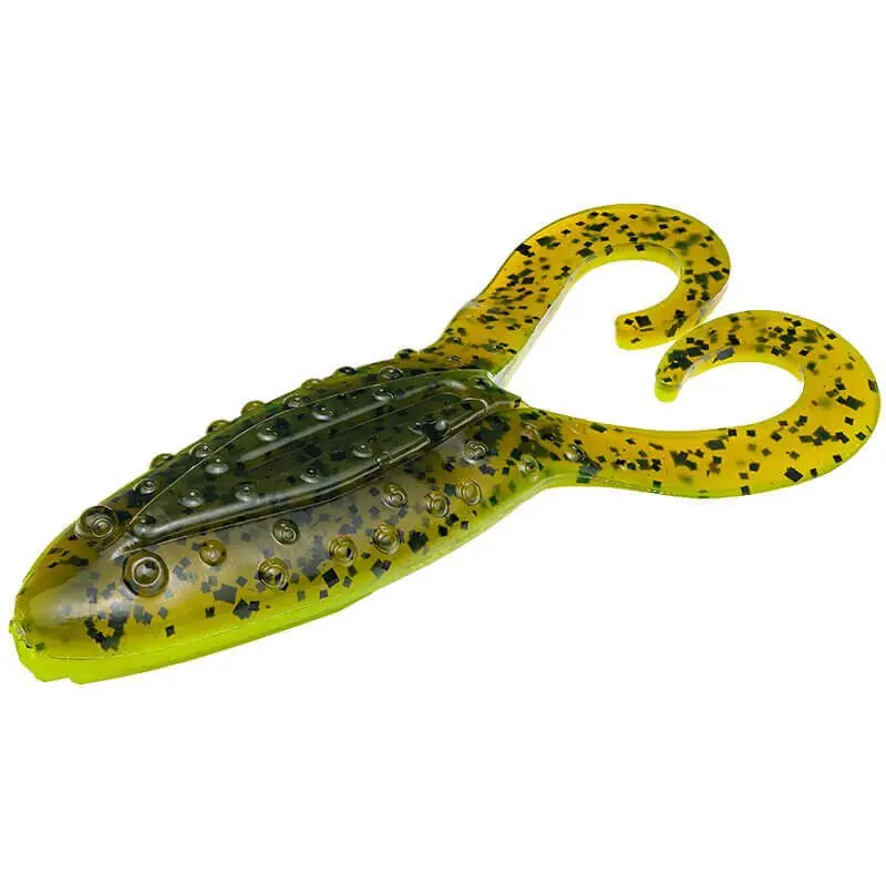 Leurre souple Grenouille Strike King 95 mm Vert Citrouille Chartreuse Prix Cassé