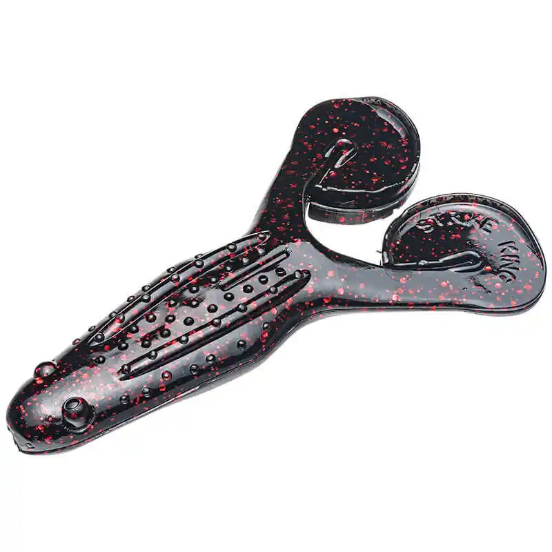 Leurre souple Grenouille Strike King 100 mm Noir néon Vente Directe