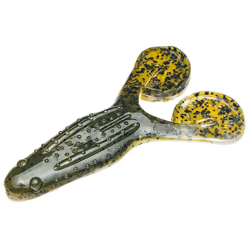 Quantité Limitée Leurre souple Grenouille Strike King 100 mm Perle de citrouille verte