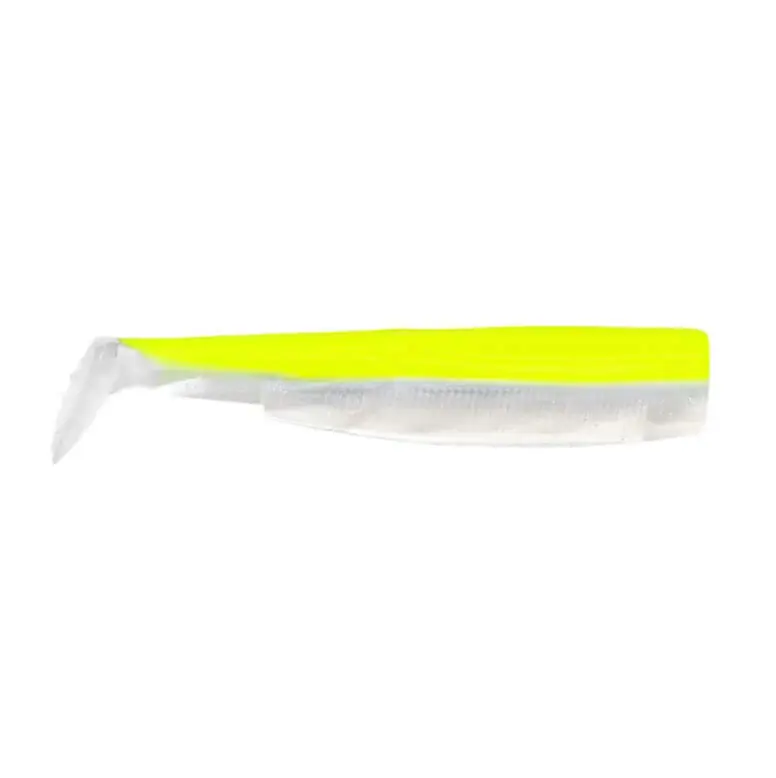 Certifié Emballage Leurres souple Black Minnow Nº3 120 Jaune Fluo Blanc