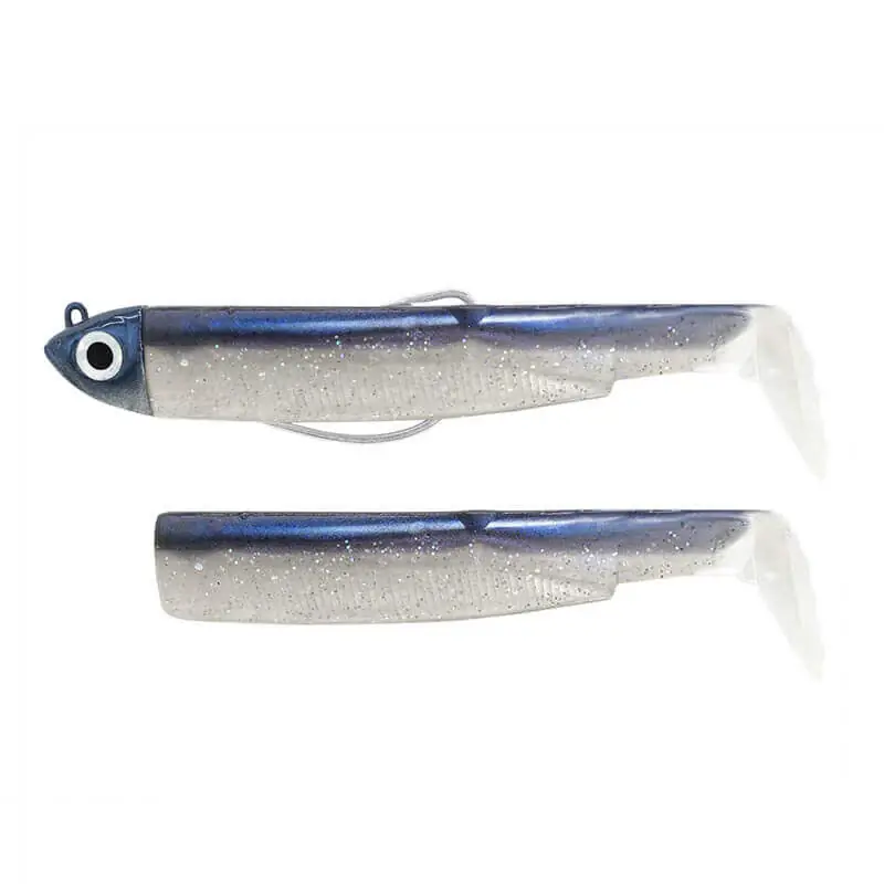 Offre Limitée Combo Black Minnow Nº3 120 Shore 12 g Bleu électrique