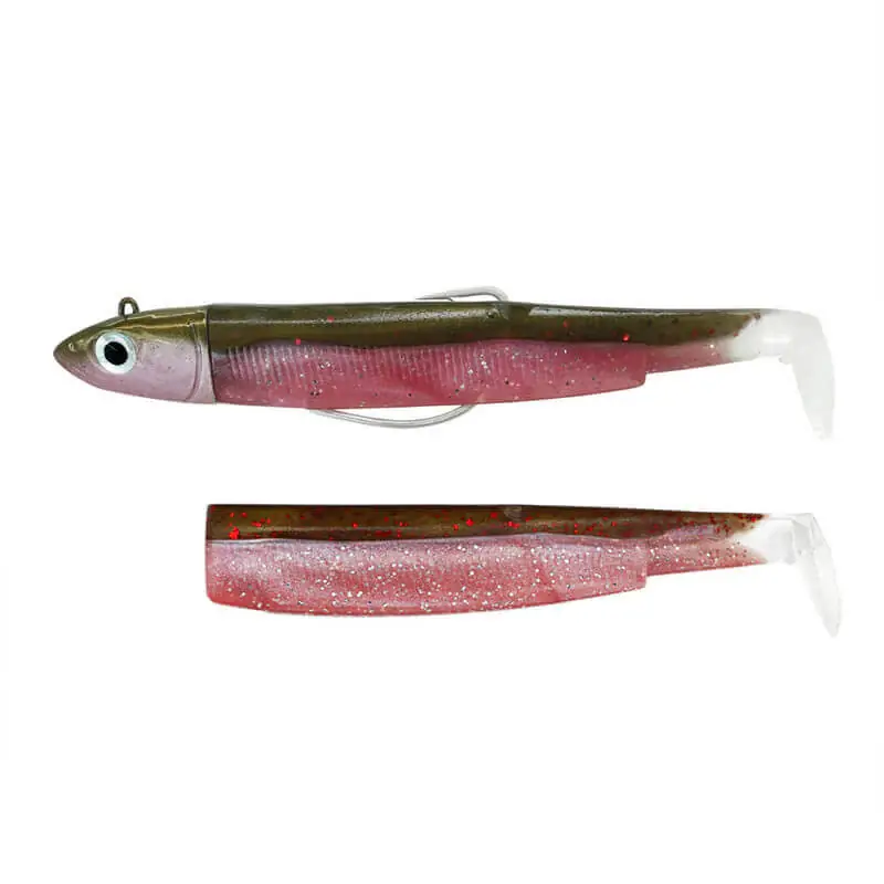 Combo Black Minnow Nº4 140 Off Shore 40 g Rose Usine Directe