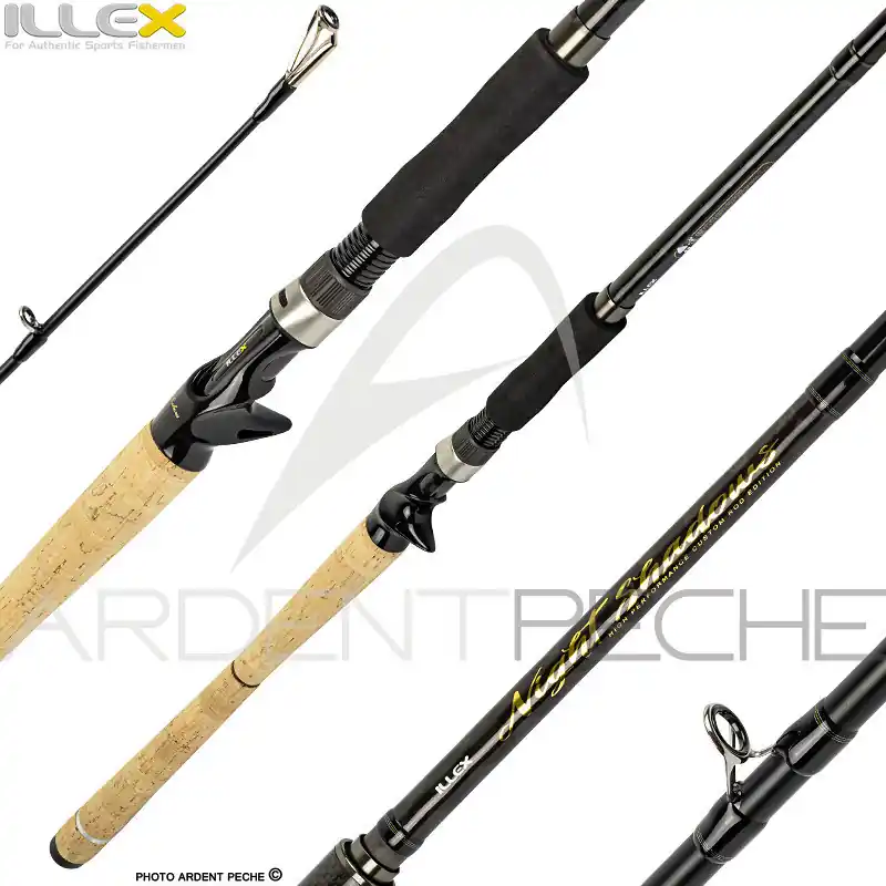 Usine Directe Canne casting ILLEX Night shadows B 250 XXH The wild dog