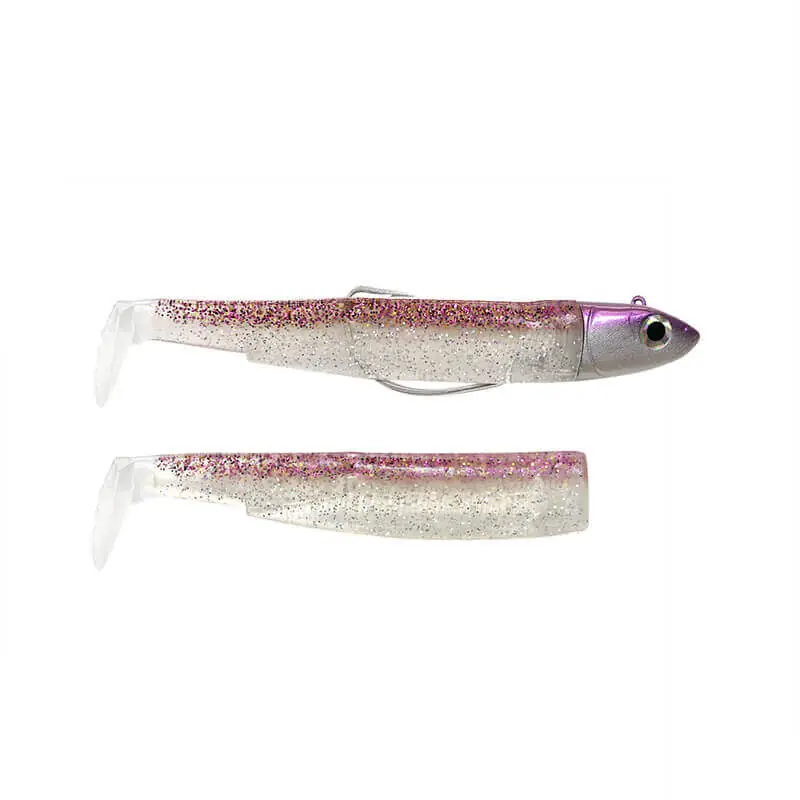Combo Black Minnow Nº2 90 Off Shore 10 g Paillettes violettes Offre Spéciale