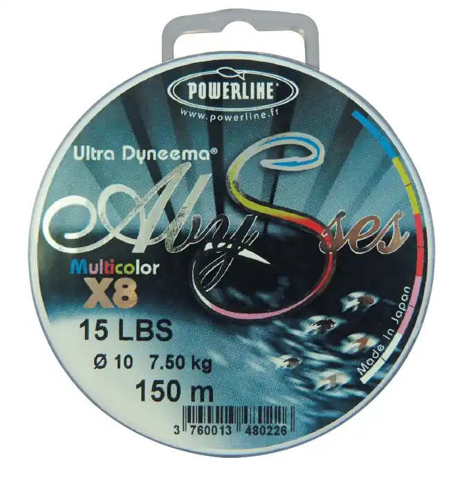 Acheter En Ligne Tresse Powerline Abysses Multicolor 600 m 15/100 – 30 lbs