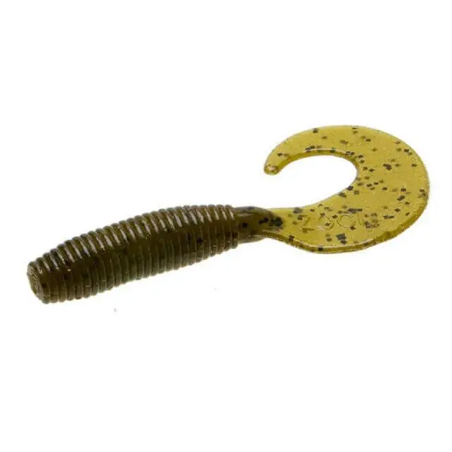 Promotion Saisonnière Leurre souple Zoom Gros Albert Grub 3‘‘ 75 mm Citrouille verte
