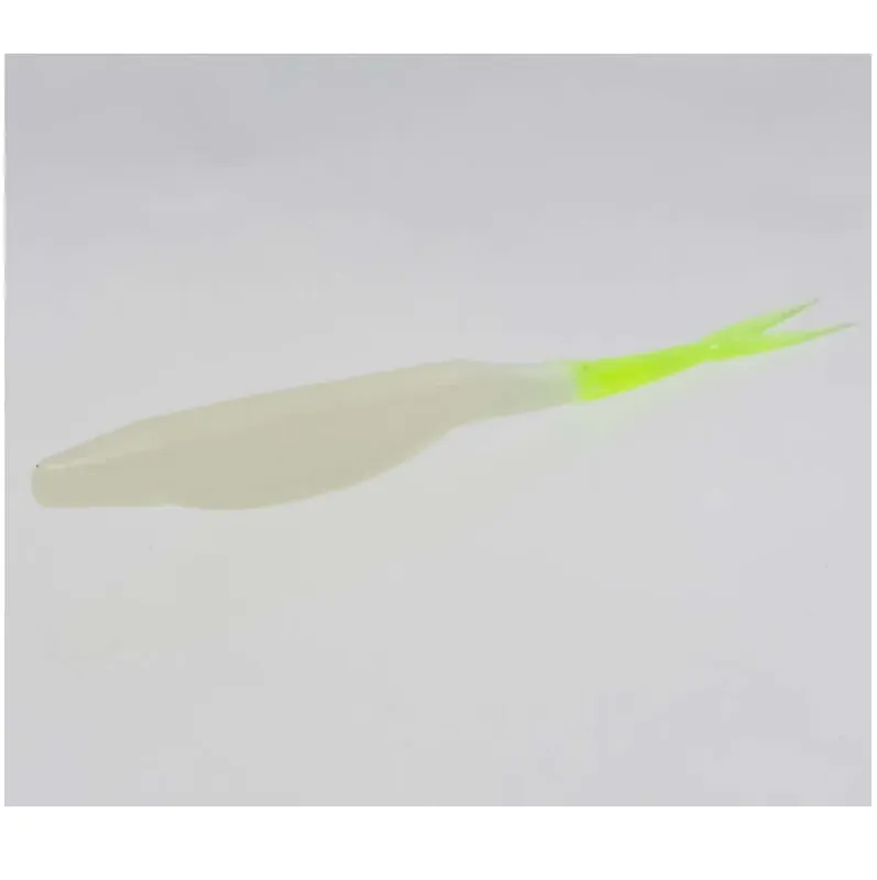 Leurre souple Zoom Super Flukes 130 mm Glow Chartreuse Pearl Nouveauté