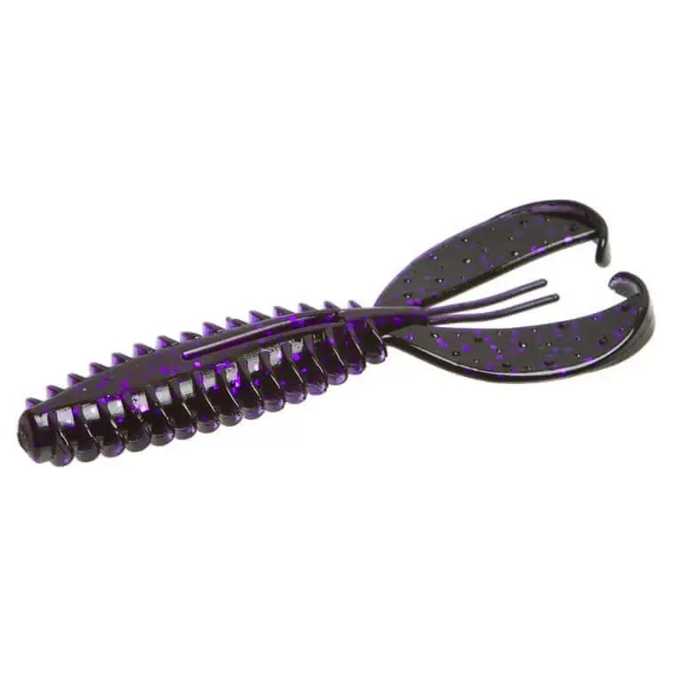 Offre Du Jour Leurre souple Zoom Z-Craw Jr Worm 90 mm Black Light