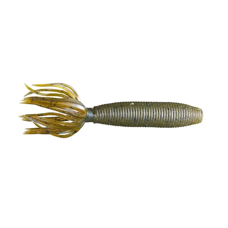 Satisfait Ou Remboursé Leurre souple Yamamoto Fat Ika 4‘‘ 100 mm Green Pumpkin Black Flake