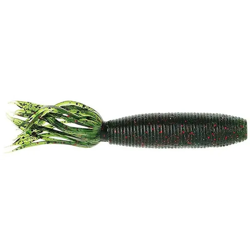 Leurre souple Yamamoto Fat Ika 4‘‘ 100 mm Watermelon Noir Rouge Flocon Offre Exclusive