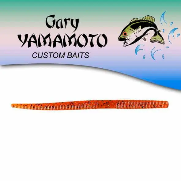 Meilleur Prix Leurre souple Yamamoto Yamasenko 4‘‘ - 100 mm Citrouille Noir Vert