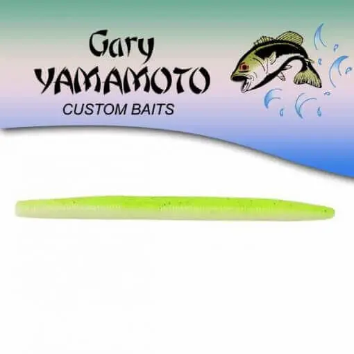 Promotion Leurre souple Yamamoto Yamasenko 4‘‘ - 100 mm Chartreuse Shad