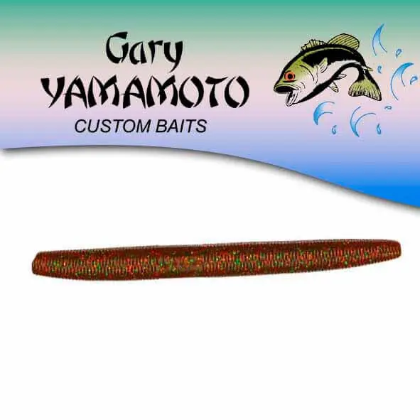 Leurre souple Yamamoto Yamasenko 4‘‘ - 100 mm Smoke Rootbeer Green Commander Maintenant