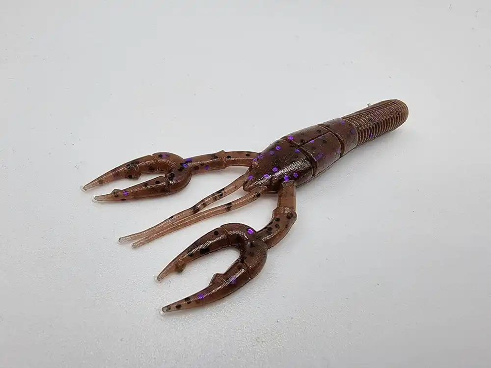Offre Spéciale Leurre souple Yamamoto Fat Baby Craw 3.75‘‘ - 95 mm Pourpre cannelle