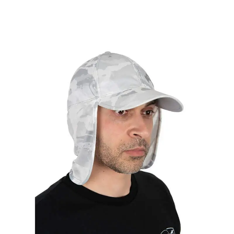 Retour Gratuit Casquette avec des cache-oreilles Fox Rage Camo Gris