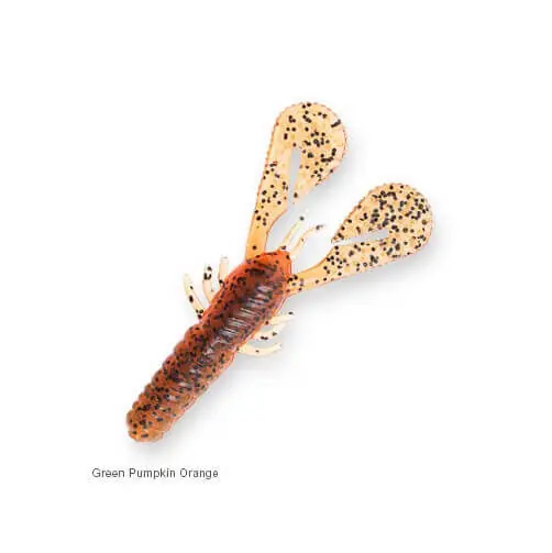 Leurre souple Z-Man Turbo Craw 101 mm Vert Citrouille Orange Haute Qualité