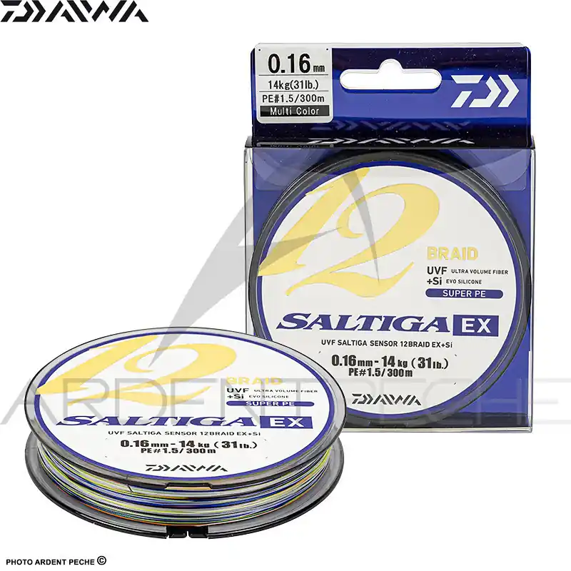 Must-Have Tresse DAIWA Saltiga 12 braid EX multicolore 600m