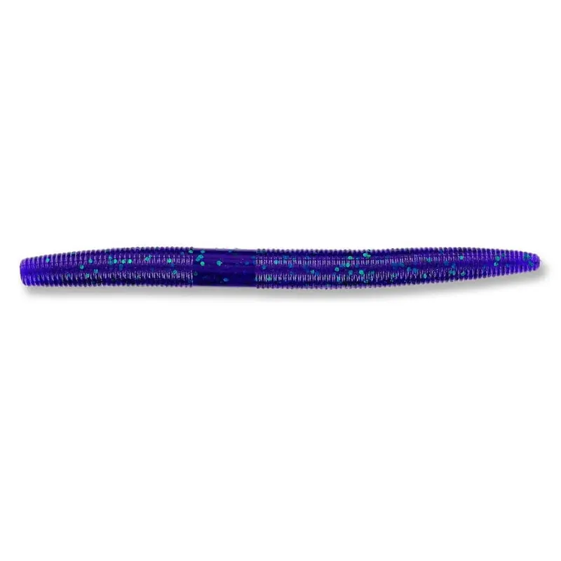 Leurre souple Yamamoto Yamasenko 4" - 100 mm June Bug Purple W/Emerald Flake Vente Flash