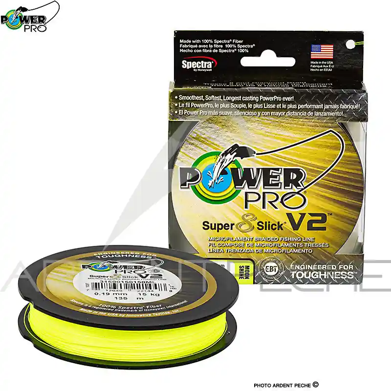 Offre Exclusive Tresse POWER PRO Super 8 slick V2 Moon shine 135m