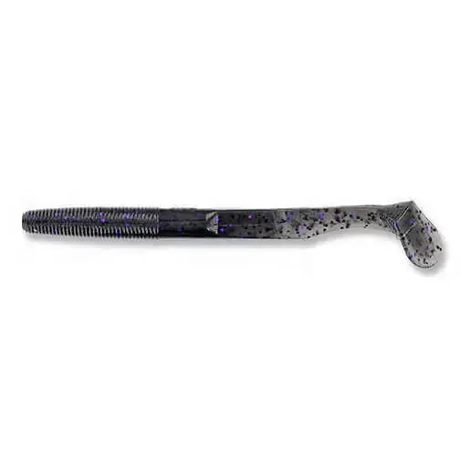 Leurre souple Yamamoto Swim Senko 5" - 127 mm Smoke W/Black Purple Flake Usine Directe