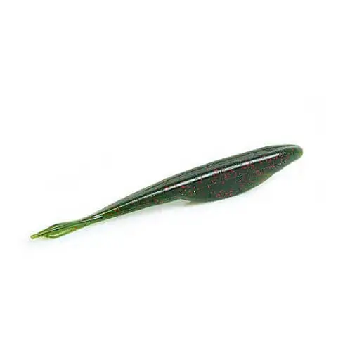 Expédition Rapide Leurre souple Yamamoto D-Shad 5" - 127 mm Watermelon W/Black Red Flake