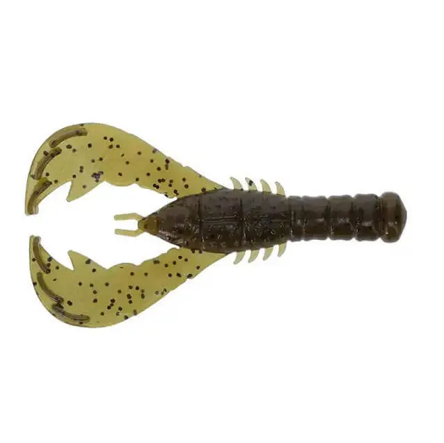 Usine Directe Leurre souple Yamamoto Yama Craw 4" - 100 mm Green Pumpkin Black Flake