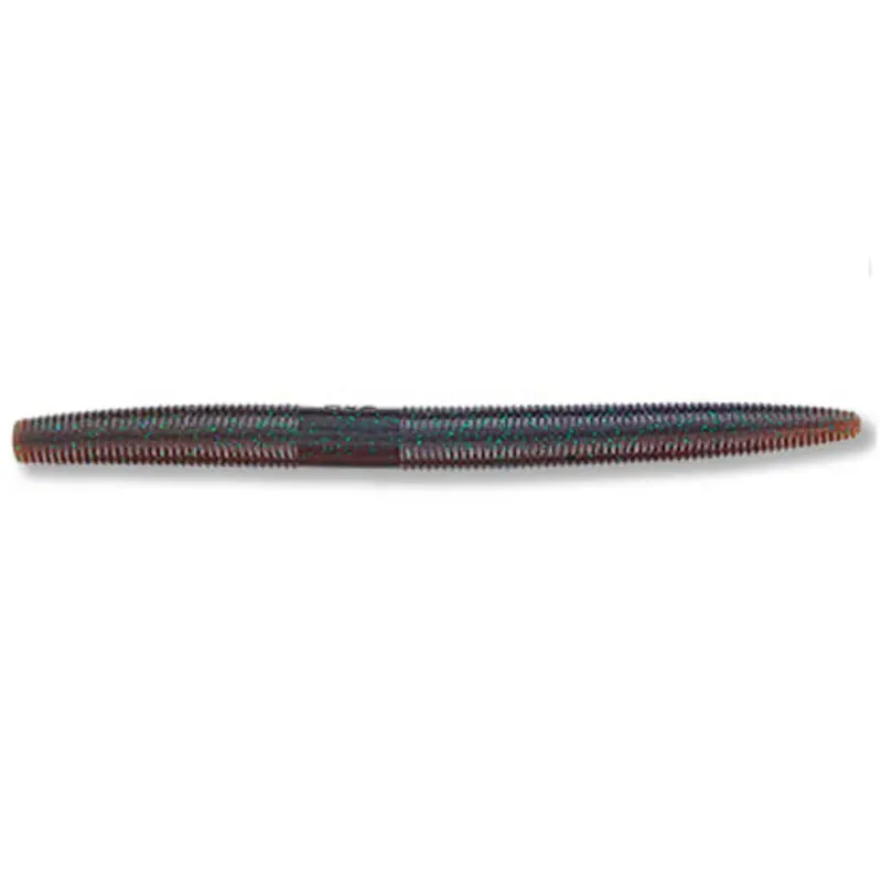 Leurre souple Yamamoto Yamasenko 4" - 100 mm Purple Emerald Flake Blue Soldes