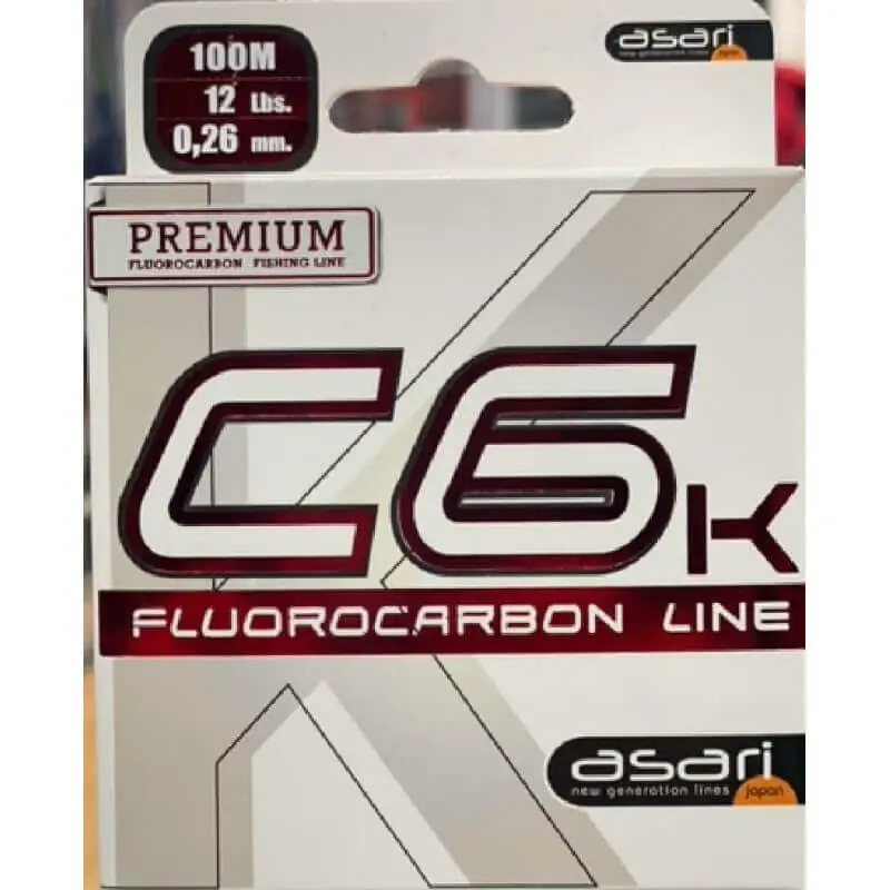 Certifié Fluorocarbone Asari C6K 100 m