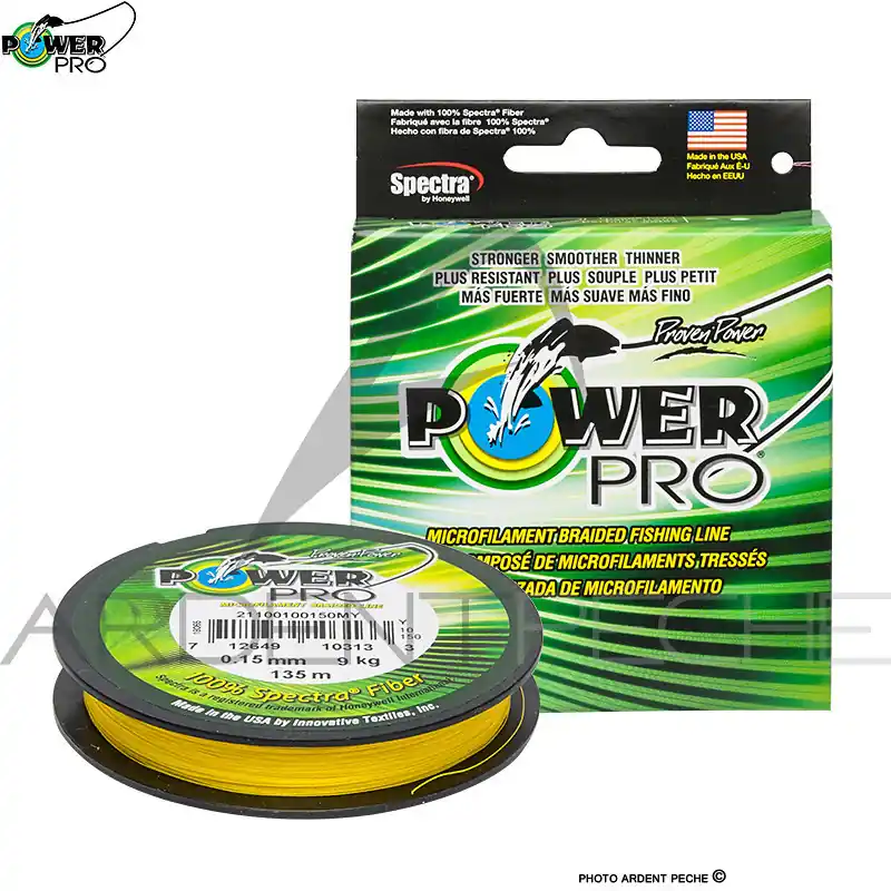 Vente Directe Tresse POWER PRO Jaune 275m