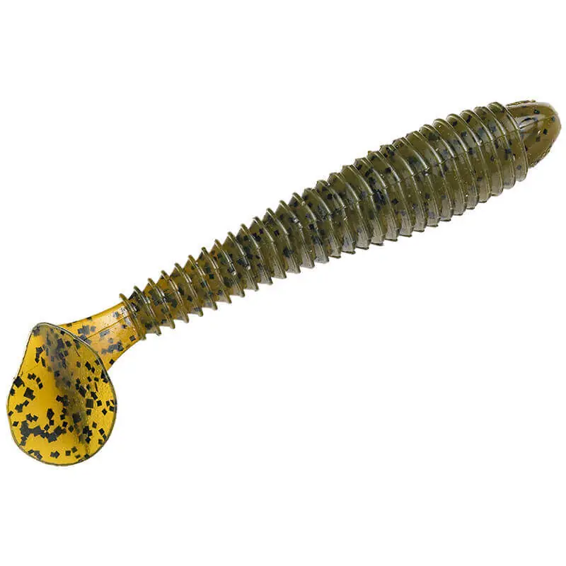 Populaire Leurre souple Strike King Swimmer 95 mm Vert Citrouille
