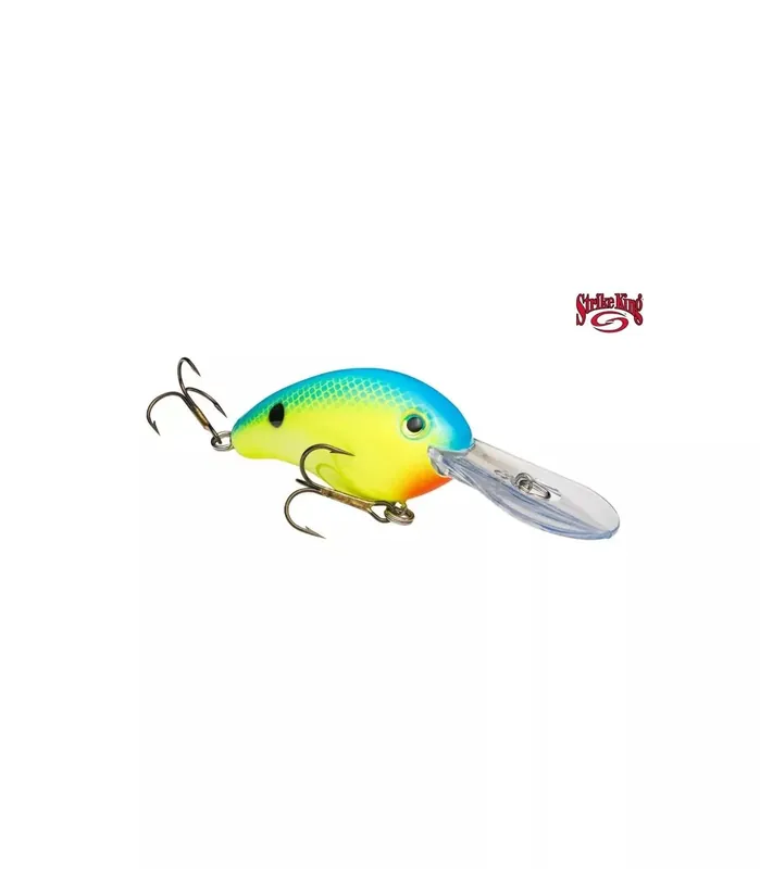 Commande En Gros Crankbait Strike King Pro Model 4S – 110 mm Blue Back Chartreuse