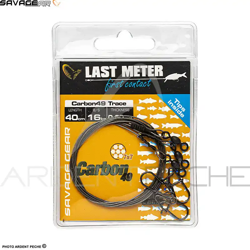 Solde Bas de ligne SAVAGE GEAR Carbon49 trace