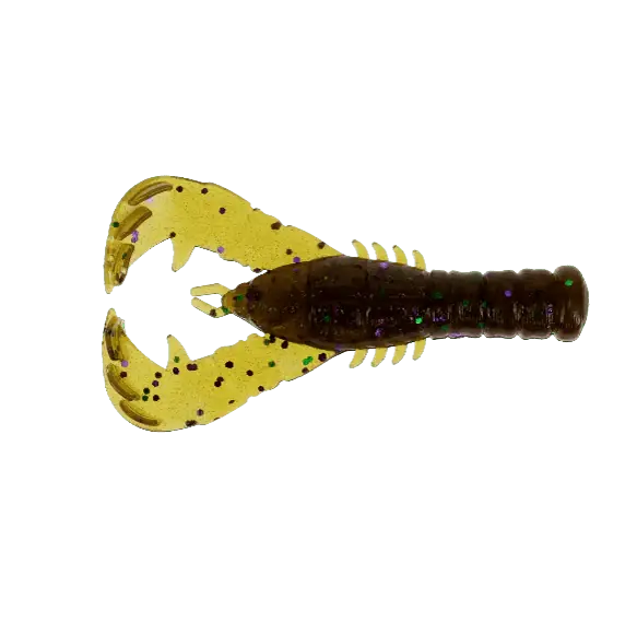 Prix Cassé Leurre souple Yamamoto Yama Craw 3" - 76 mm Large Green Purple