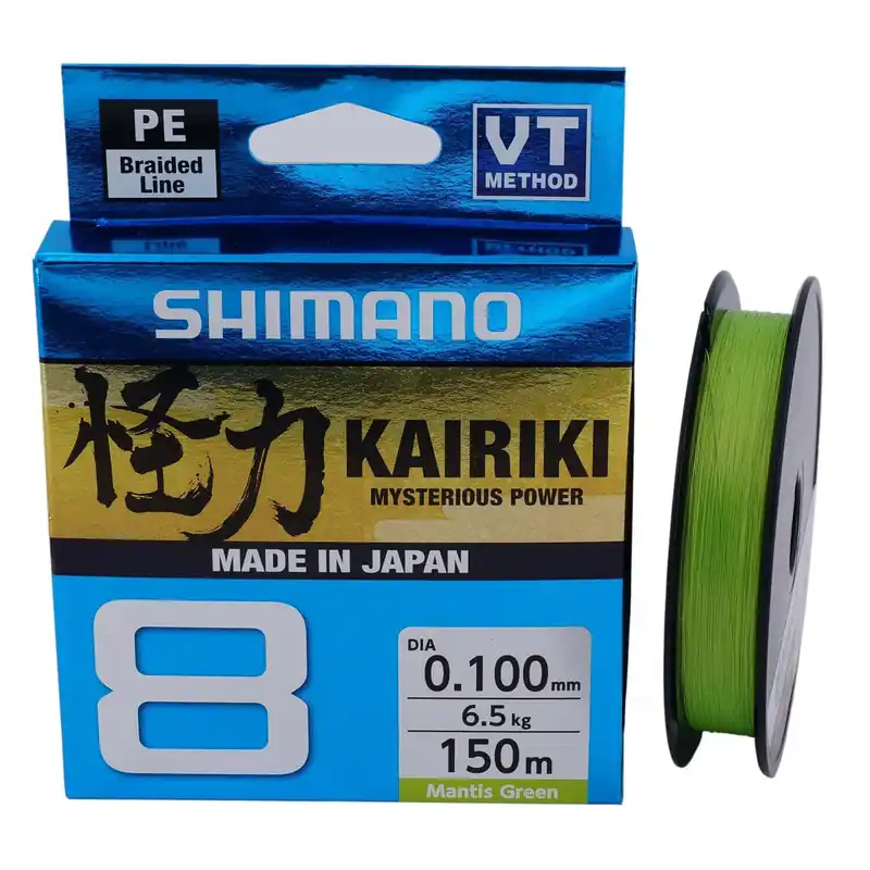 Ligne Tressée Shimano Kairiki 8 Vert 150 m Jusqu'à Épuisement Des Stocks
